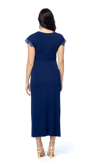 Abito Longuette con Pizzo Inchiostro