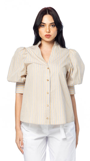 Camicia con Maniche a Palloncino