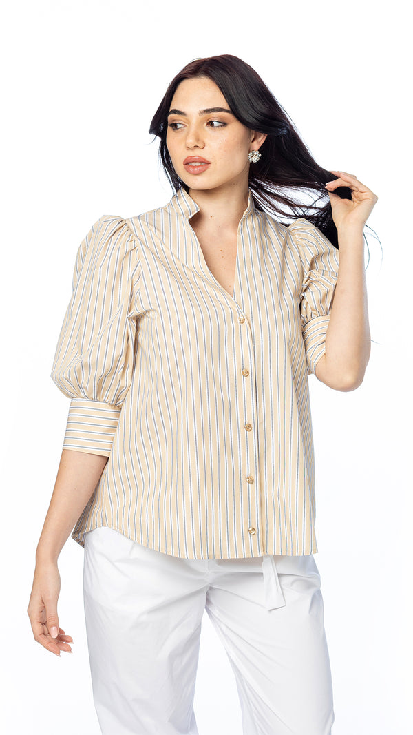 Camicia con Maniche a Palloncino