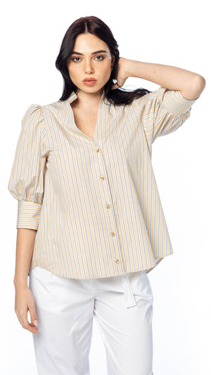 Camicia con Maniche a Palloncino
