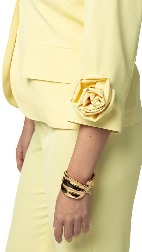 Giacca in Cady Manica 3/4 con Fiori