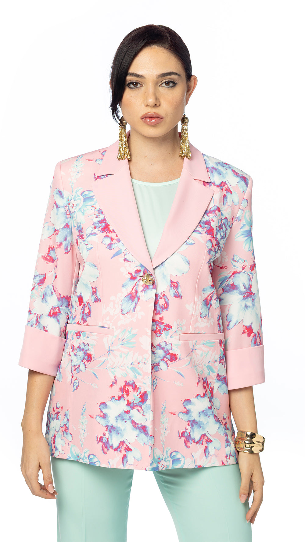 Giacca in Cady Stampato