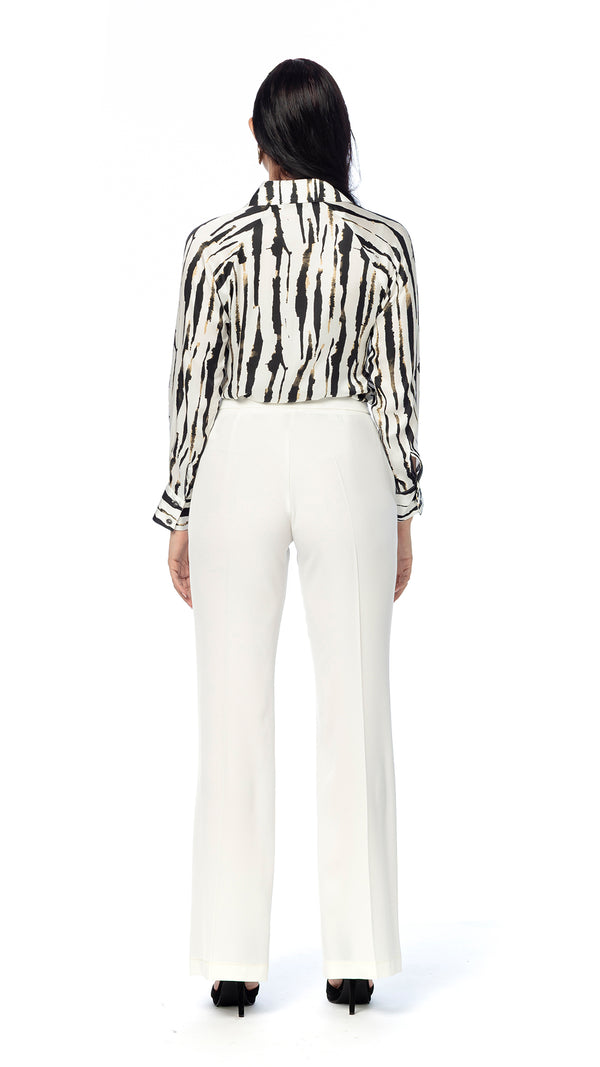 Pantalone Flare in Cady Fluido