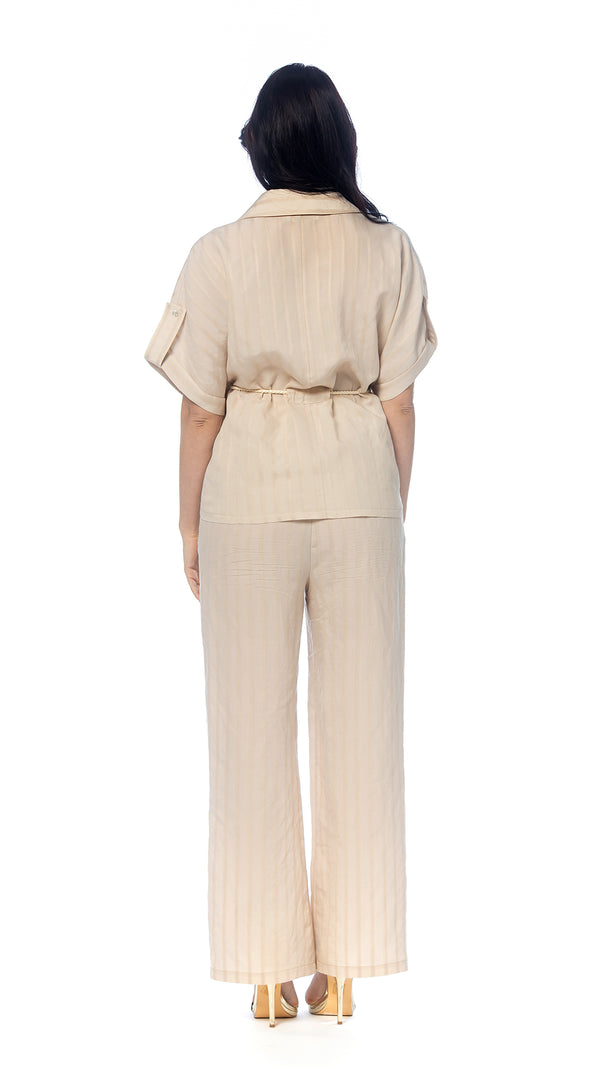 Pantalone Palazzo in Lyocell a Righe
