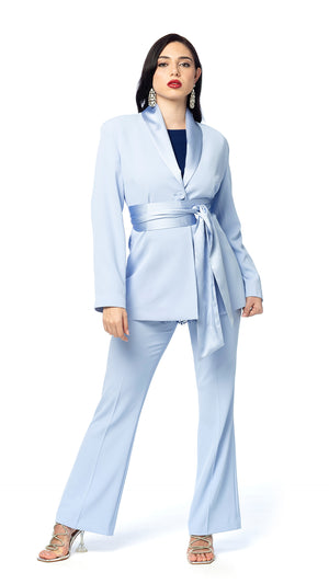 Pantalone a Zampa in Cady Fluido