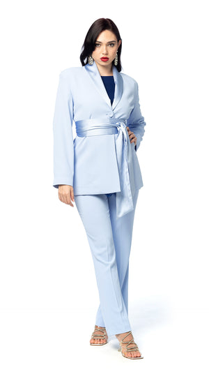 Pantalone a Zampa in Cady Fluido