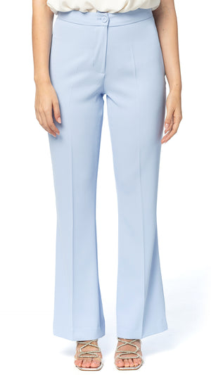 Pantalone a Zampa in Cady Fluido