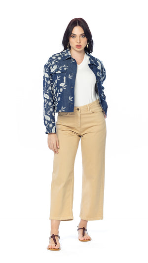 Pantalone Gaucho in Denim Bull