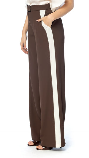Pantalone Palazzo con Banda Laterale