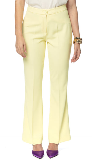 Pantalone a Zampa in Cady Fluido