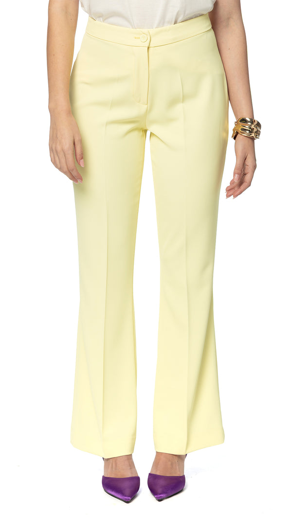 Pantalone a Zampa in Cady Fluido