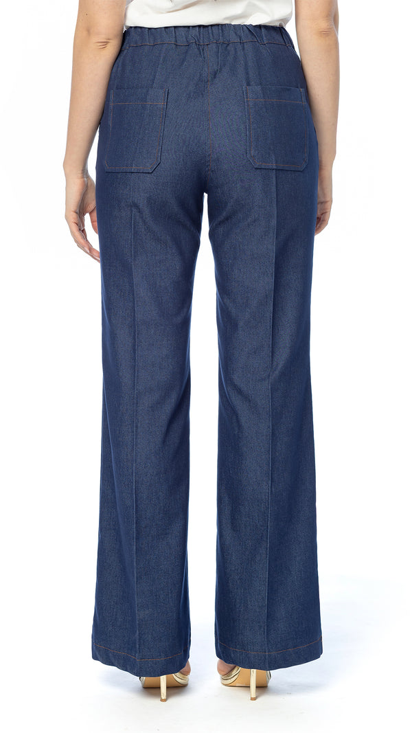 Pantalone a Zampa in Denim