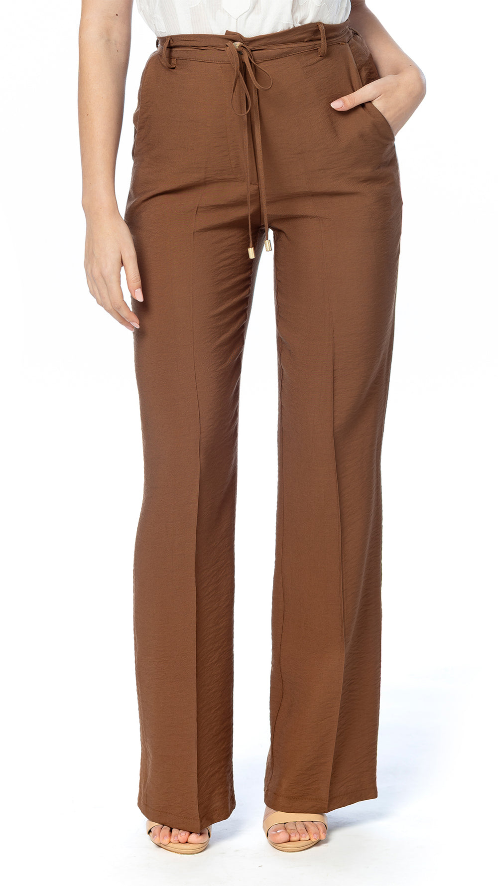 Pantalone Wide Leg con Laccetto