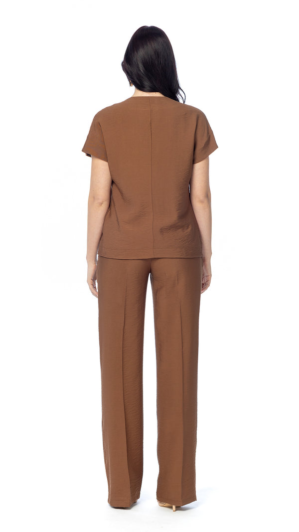 Pantalone Wide Leg con Laccetto