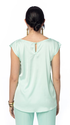 Top in Satin di Poliestere