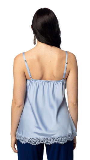 Top in Raso Satin con Pizzo